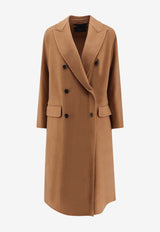 Paltò Arianna Double-Breasted Wool Coat Camel 1PDARIADOU970_Blue_35065824