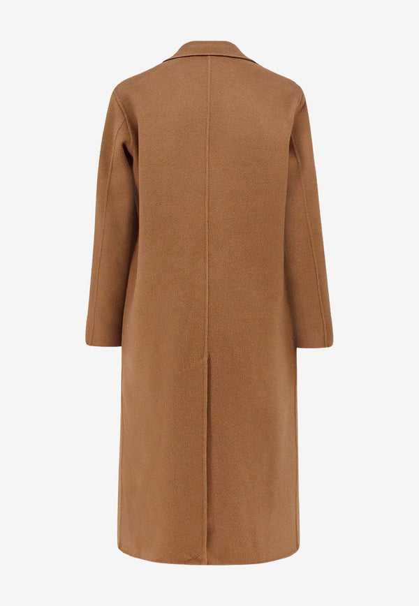 Paltò Arianna Double-Breasted Wool Coat Camel 1PDARIADOU970_Blue_35065824