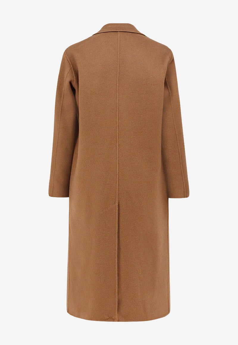 Paltò Arianna Double-Breasted Wool Coat Camel 1PDARIADOU970_Blue_35065824