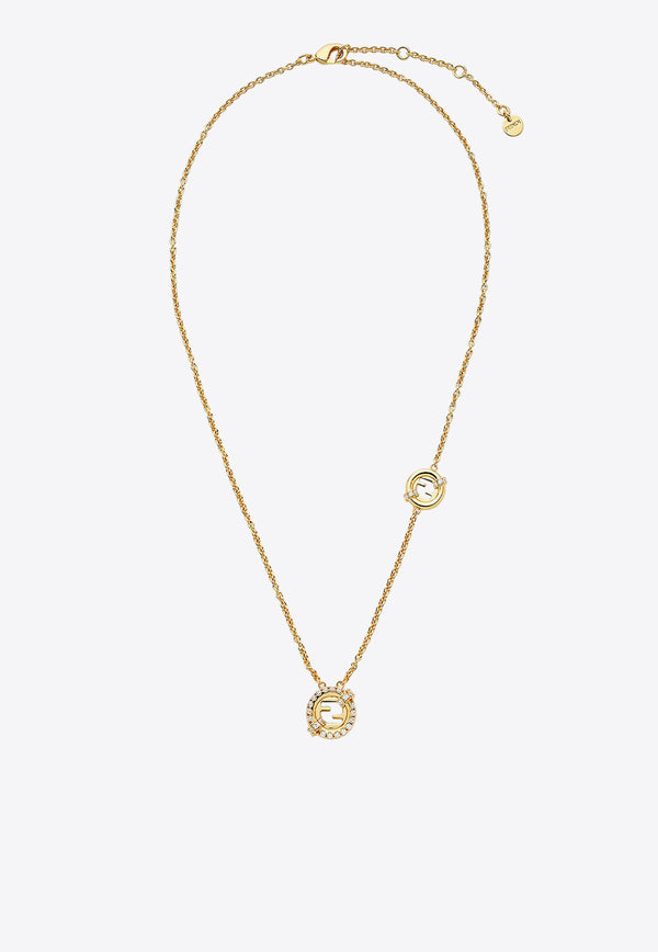 Fendi Rhinestone Embellished Necklace Gold 8AL090ATEPF089U_ORO SOFT+CRYSTAL_29851794