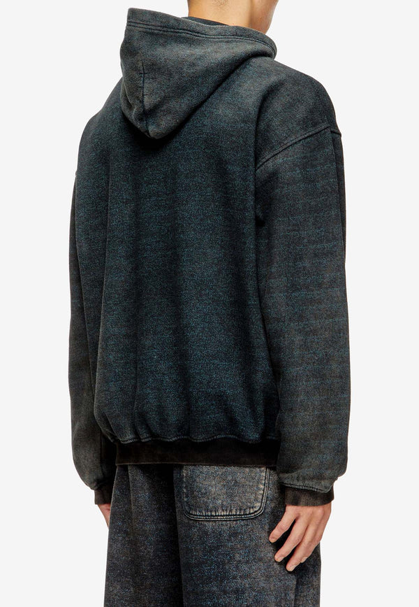 Diesel S-Kai Vintage Effect Hooded Sweatshirt Multicolor A186500AGBZ9XXA_Black_29840480