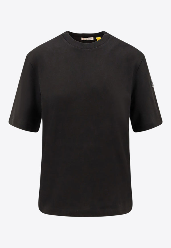 Moncler X EE72 by Edward Enninful Logo Patch T-shirt Black K24038C0000189AUG999_Black_29847606