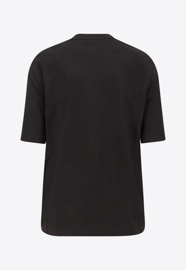 Moncler X EE72 by Edward Enninful Logo Patch T-shirt Black K24038C0000189AUG999_Black_29847606