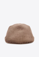 Brunello Cucinelli Corduroy  Coppola Hat Brown MCAP90035C649_LEGNO_29845818