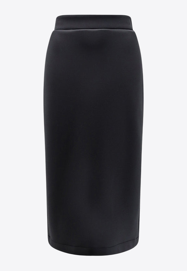 Moncler X EE72 by Edward Enninful Neoprene Pencil Skirt Black K24038H0000189A8K999_Black_29844436