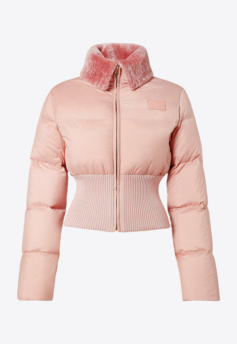 Fendi Cropped Puffer Jacket Pink FAN214AT8VF1T6N_BLUSH-25_29853296