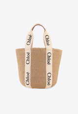 Chloé Large Woody Basket Tote Bag Natural CHC22SS380G55101_White_29843445