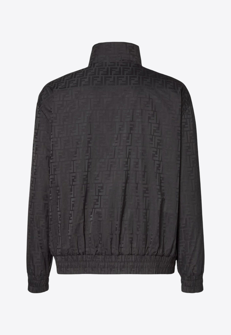 Fendi FF Monogram Zip-Up Jacket Black FAA951ATN9F0GME_Black_29850463