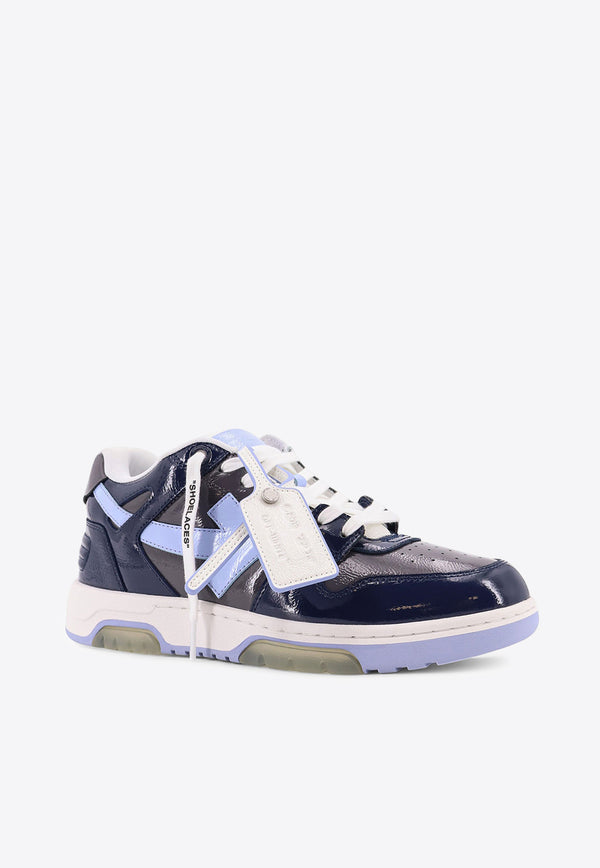 Off-White OOO Patent Leather Sneakers Multicolor OMIA189F25LEA00A0840_GREY MELANGE - LIGHT BLUE_29840687