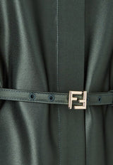 Fendi Duchess Satin Belted Blouse Green FJ7672A9DGF1T6I_FOREST-25_29852388