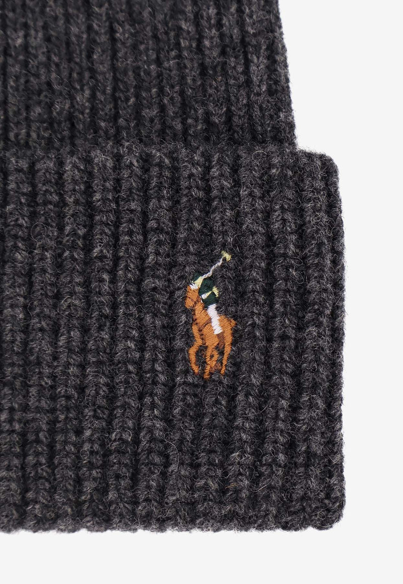 Polo Ralph Lauren Wool-Blend Cable Knit Beanie Gray 449863337002_BARCLAY HEATHER_29840753