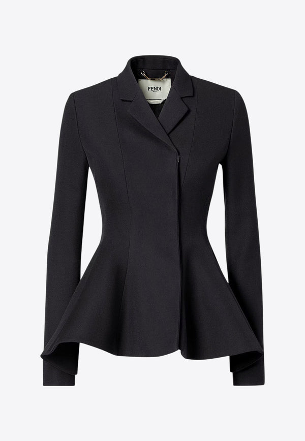 Fendi Peplum Wool Blazer Black FJ7644AJYFF0GME_Black_29850570