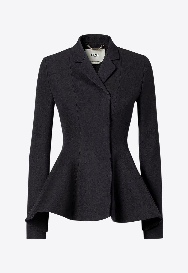 Fendi Peplum Wool Blazer Black FJ7644AJYFF0GME_Black_29850570