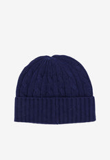 Polo Ralph Lauren Cable Knit Logo Beanie Navy 449959346002_NEWPORT NAVY_29843629