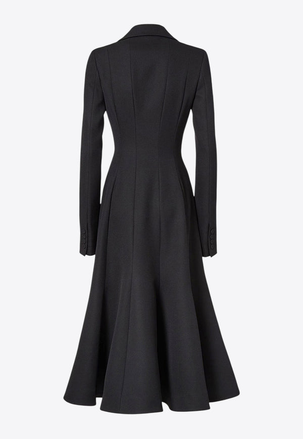 Fendi Grain De Poudre Wool Peplum Coat Black FF6158AJYFF0GME_Black_29854172