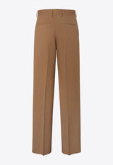 Fendi Essential Wool Pants Brown FB1089AU60F0QE1_Brown_29853067