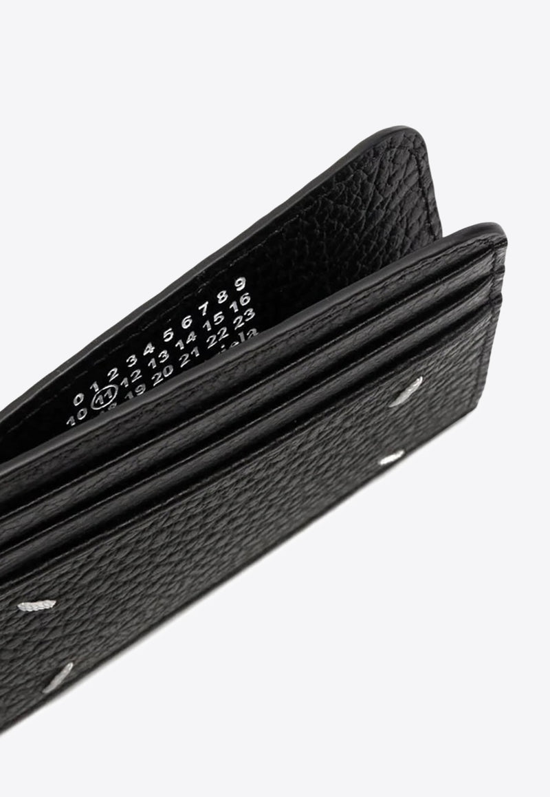 Maison Margiela Four-Stitch Leather Cardholder Black SA3VX0007P4455_T8013