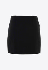 Versace Wool Mini Skirt Black 10217771A127891B000_Black_30005369