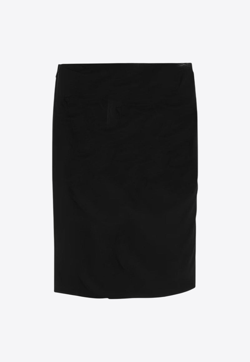 Versace Draped Crepe Jersey Skirt Black 10219891A144751B000_Black_30005092