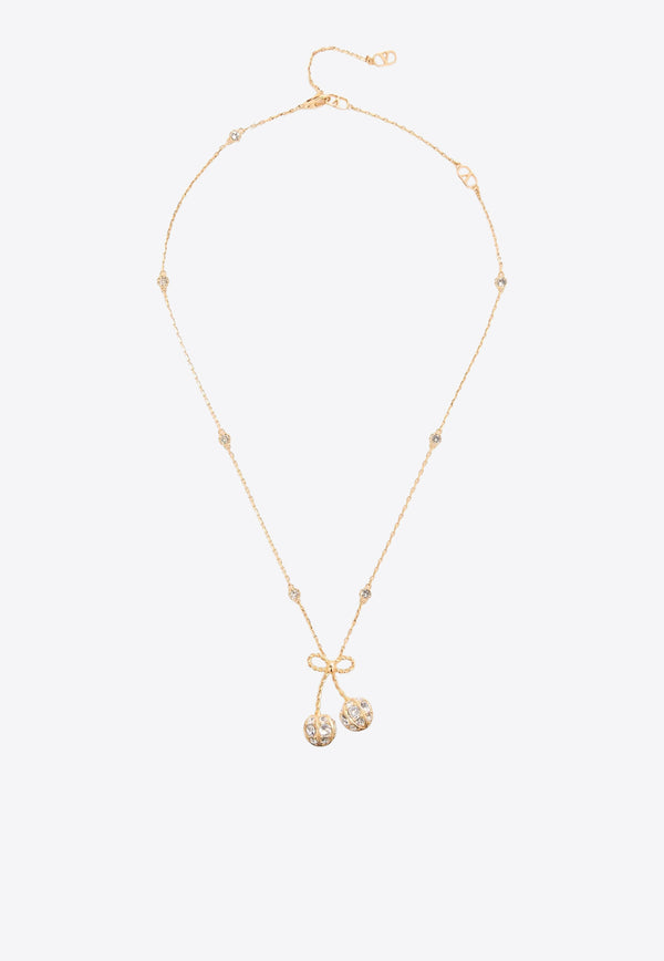 Valentino Cherryfic Crystal Embellished Necklace Gold 7W0J0BA2YCW9MN_ORO/CRYSTAL_30005212
