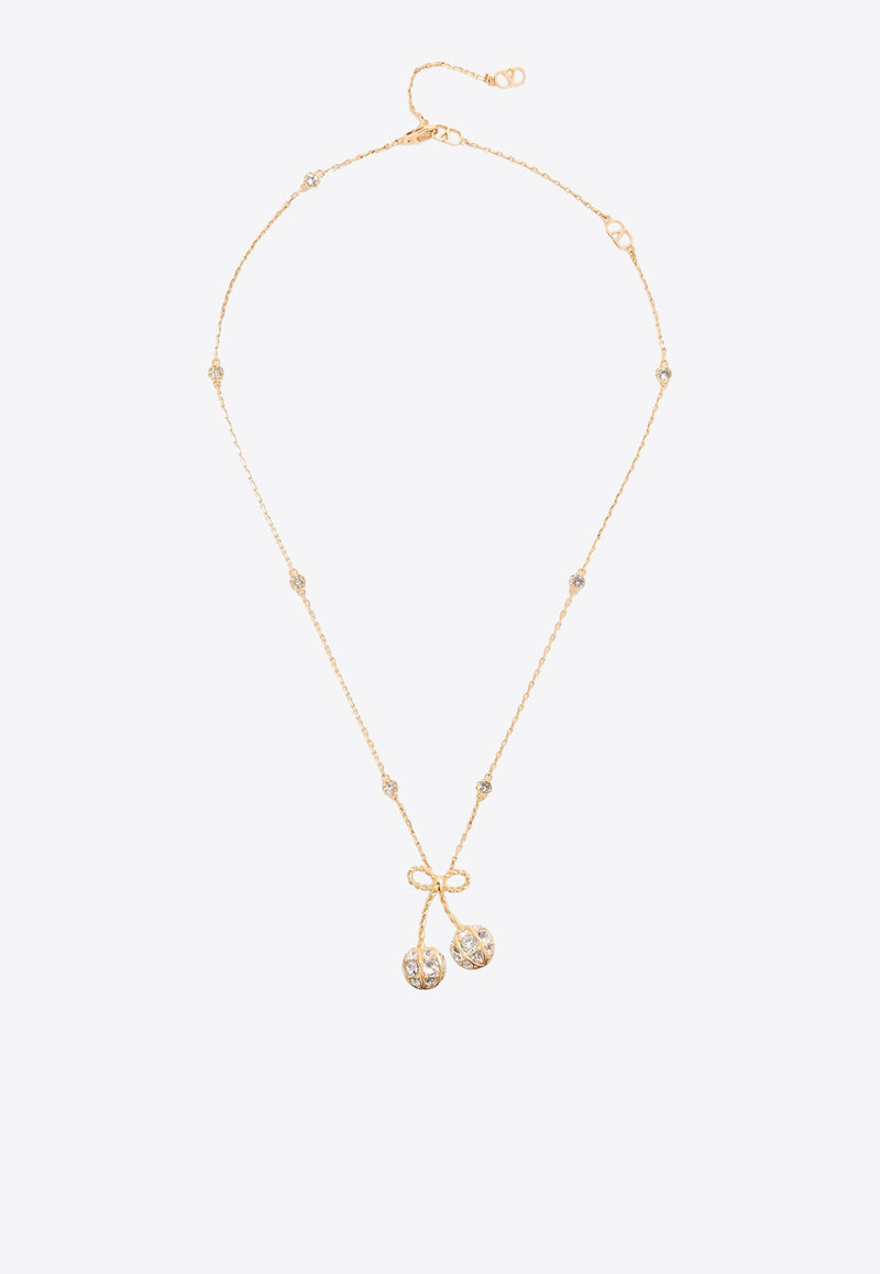 Valentino Cherryfic Crystal Embellished Necklace Gold 7W0J0BA2YCW9MN_ORO/CRYSTAL_30005212