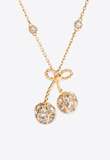 Valentino Cherryfic Crystal Embellished Necklace Gold 7W0J0BA2YCW9MN_ORO/CRYSTAL_30005212
