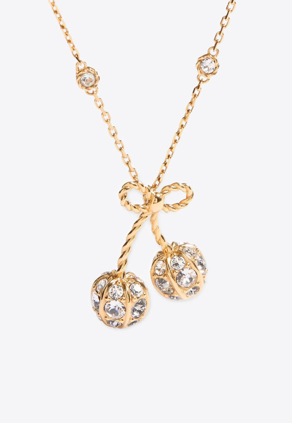 Valentino Cherryfic Crystal Embellished Necklace Gold 7W0J0BA2YCW9MN_ORO/CRYSTAL_30005212