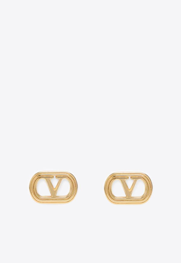 Valentino VLogo Ovalette Stud Earrings Gold 7W0J0Y80METL01_Golden_30005154