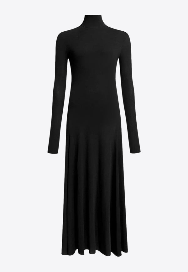 Alaïa Heart Cut-Out Maxi Dress Black AA9R2789J070B995_NOIR ALAIA_30005287