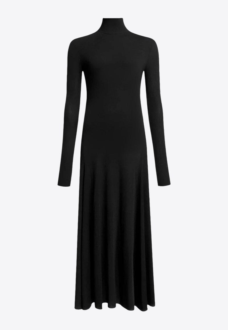 Alaïa Heart Cut-Out Maxi Dress Black AA9R2789J070B995_NOIR ALAIA_30005287