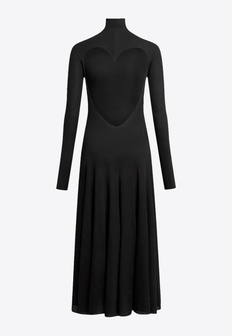 Alaïa Heart Cut-Out Maxi Dress Black AA9R2789J070B995_NOIR ALAIA_30005287