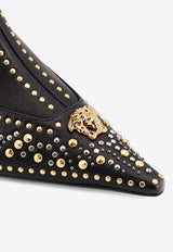Versace La Medusa 60 Studded Leather Ankle Boots Black 10217091A162221B00O_Black-Versace Gold+Palladium_30005331