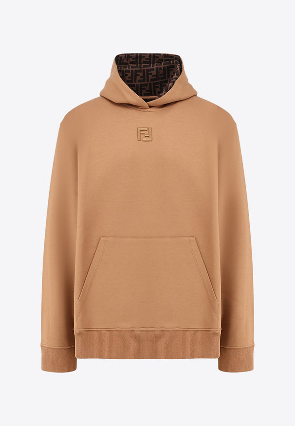Fendi FF Embroidered Hoodie Brown FY1143ATL9F0QU5_Brown_29852838
