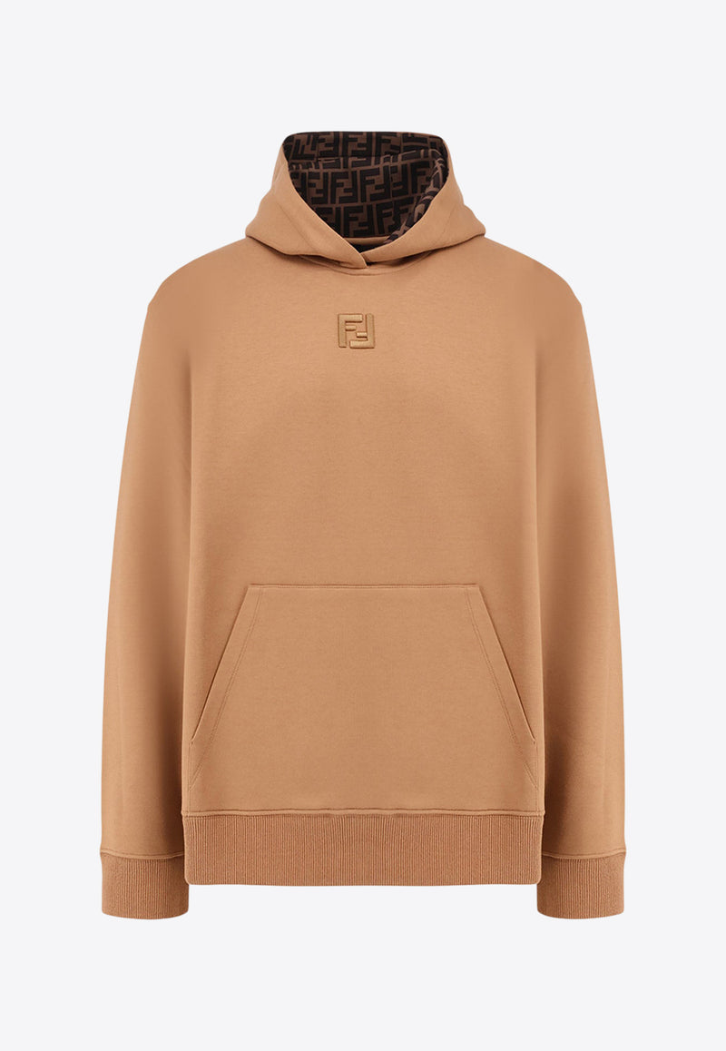 Fendi FF Embroidered Hoodie Brown FY1143ATL9F0QU5_Brown_29852838