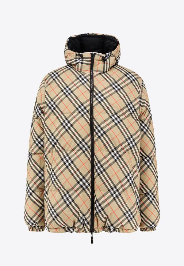 Burberry Snowdonia Reversible Zip-Up Checked Jacket Beige 8110215B9368_SAND IP CHECK_29839296