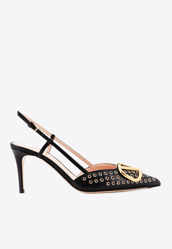 Valentino 80 VLogo Slingback Pumps Black 7W0S0R01QAG0NO_Black_30005142