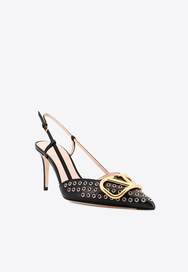 Valentino 80 VLogo Slingback Pumps Black 7W0S0R01QAG0NO_Black_30005142
