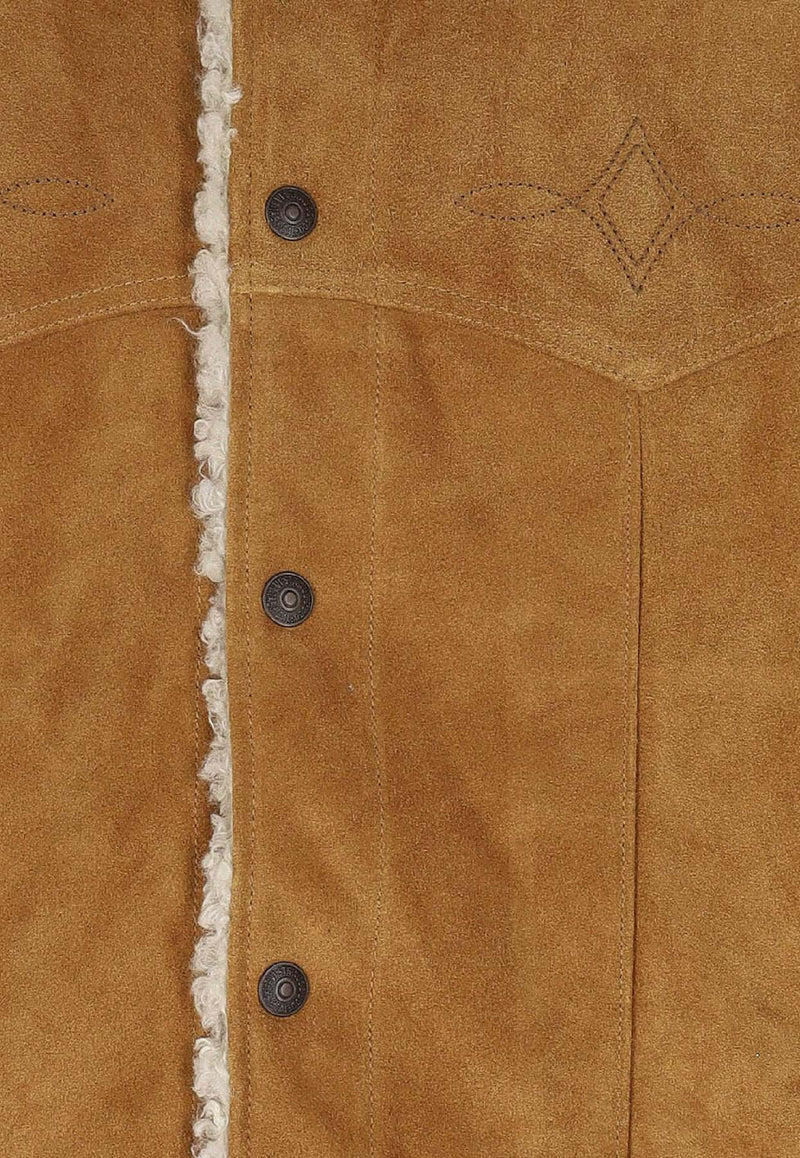 Levi's Suede Shearling Jacket Brown 003WH0000_Browns_29846003