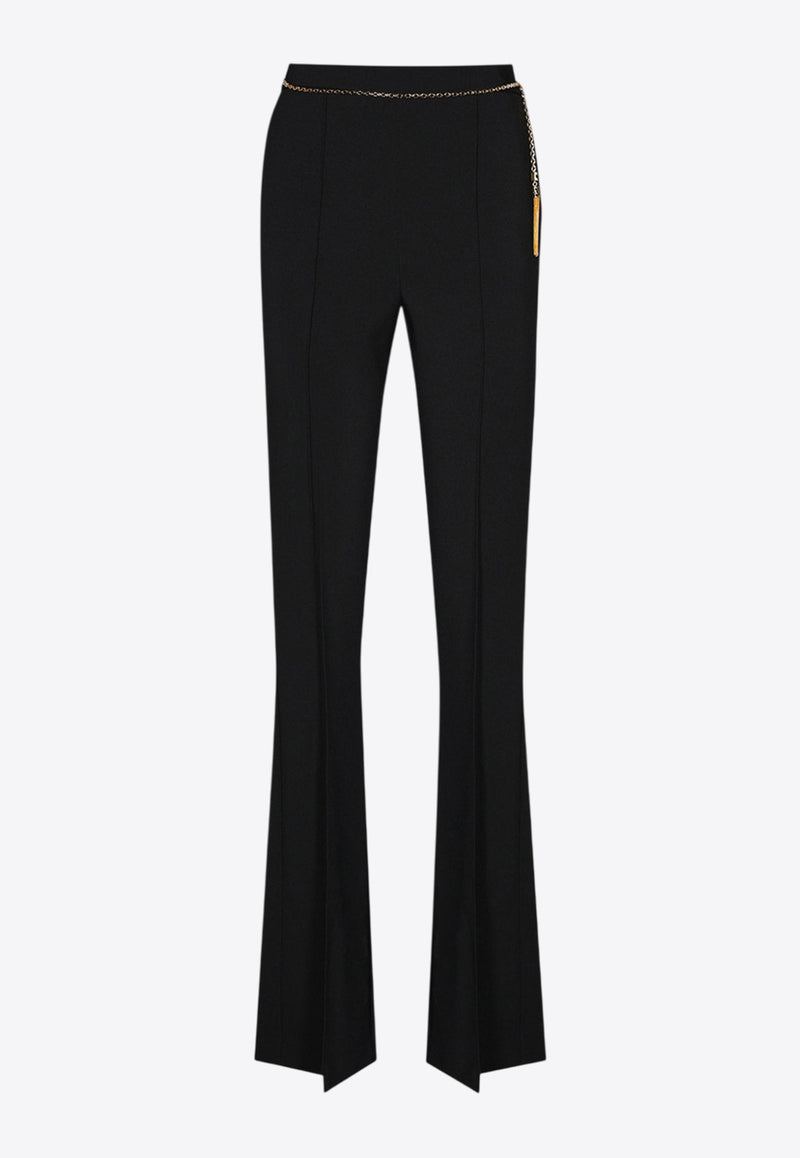 Elisabetta Franchi Classic Flared Pants Black PA14157E2110_Black_29840987