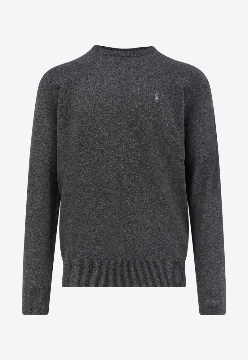 Polo Ralph Lauren Classic Wool Sweater Gray 710974148004_DARK CHARCOAL HEATHER_29845702
