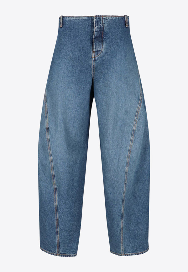 Alaïa Washed Wide-Leg Jeans Blue AA9P1256D007B517_BLEU DELAVE_30005320