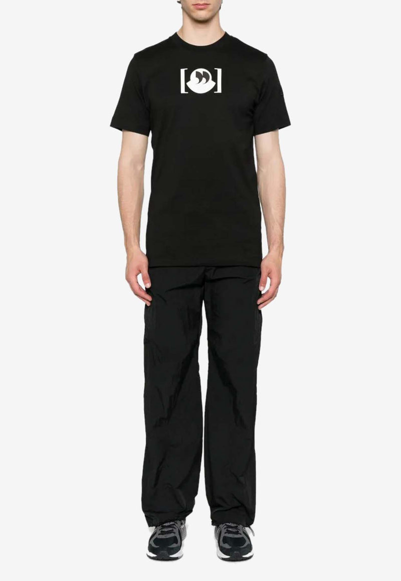Moncler Overlapped Logo T-shirt Black K20918C0004589AJS_998