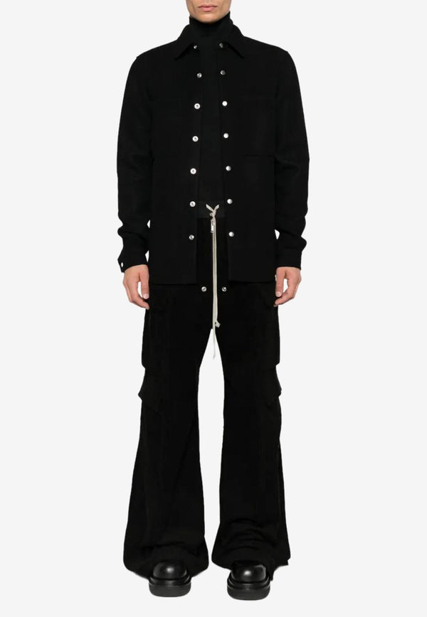 Rick Owens Cargobelas Corduroy Cargo Pants Black RU02E1339MLC9_09