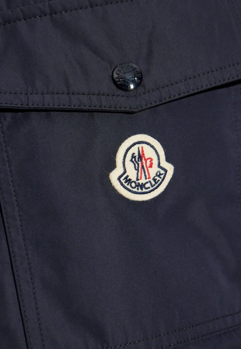 Moncler Vigeon Padded Shirt Jacket Navy K20911G0001559876_74S