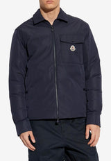 Moncler Vigeon Padded Shirt Jacket Navy K20911G0001559876_74S