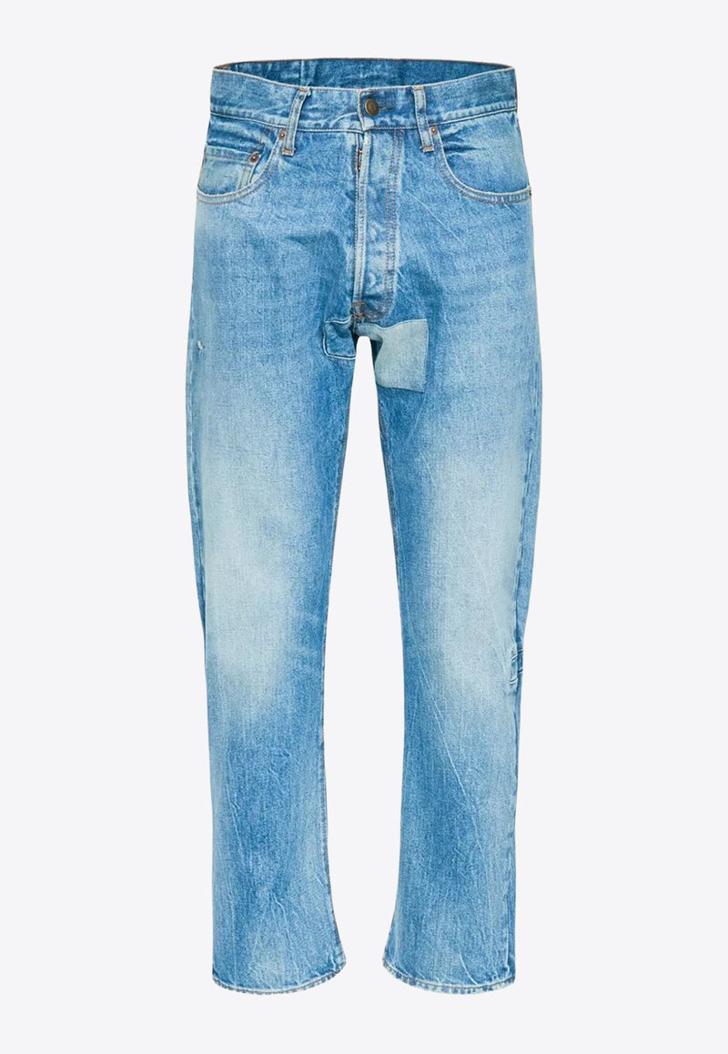 Maison Margiela Washed Straight-Leg Jeans Blue S50LA0241S30561_986