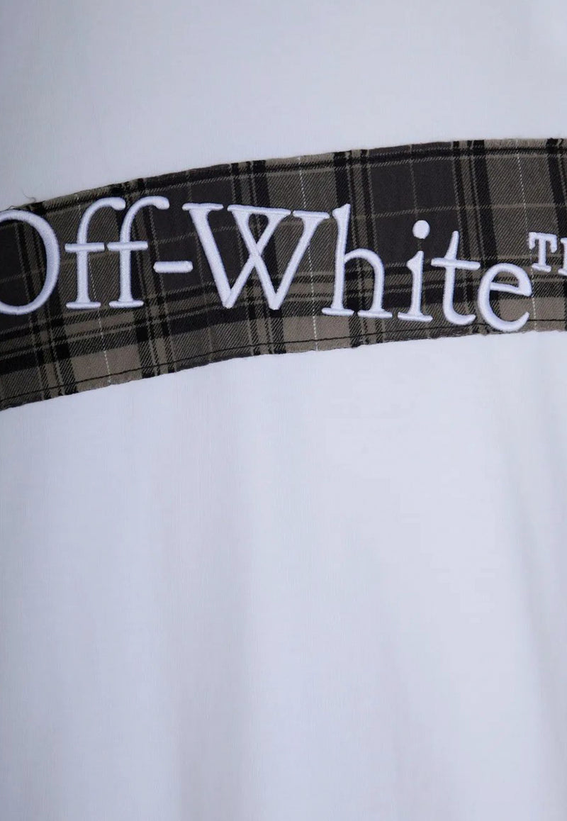 Off-White Flannel Diagonal Skate T-shirt White OMAA120F25JER00N_0110