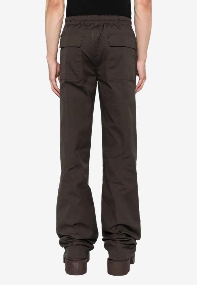 Rick Owens Dietrich Drawstring-Waistband Loose Pants Brown RU02E1378TE_78
