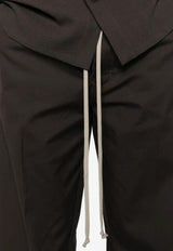 Rick Owens Dietrich Drawstring-Waistband Loose Pants Brown RU02E1378TE_78