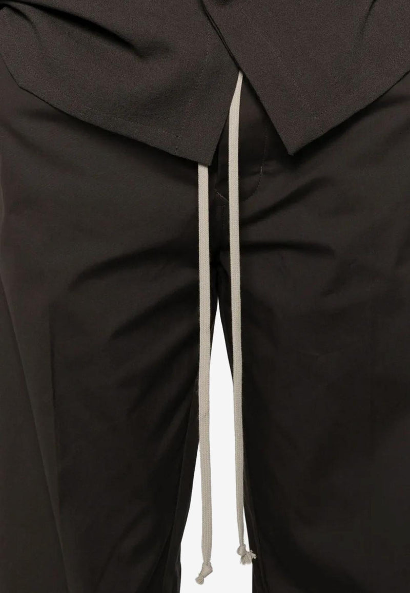 Rick Owens Dietrich Drawstring-Waistband Loose Pants Brown RU02E1378TE_78